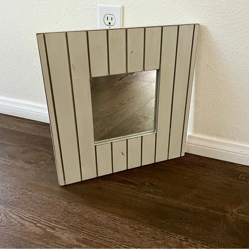 Rustic Cream Wall Mirror 15/15 inches